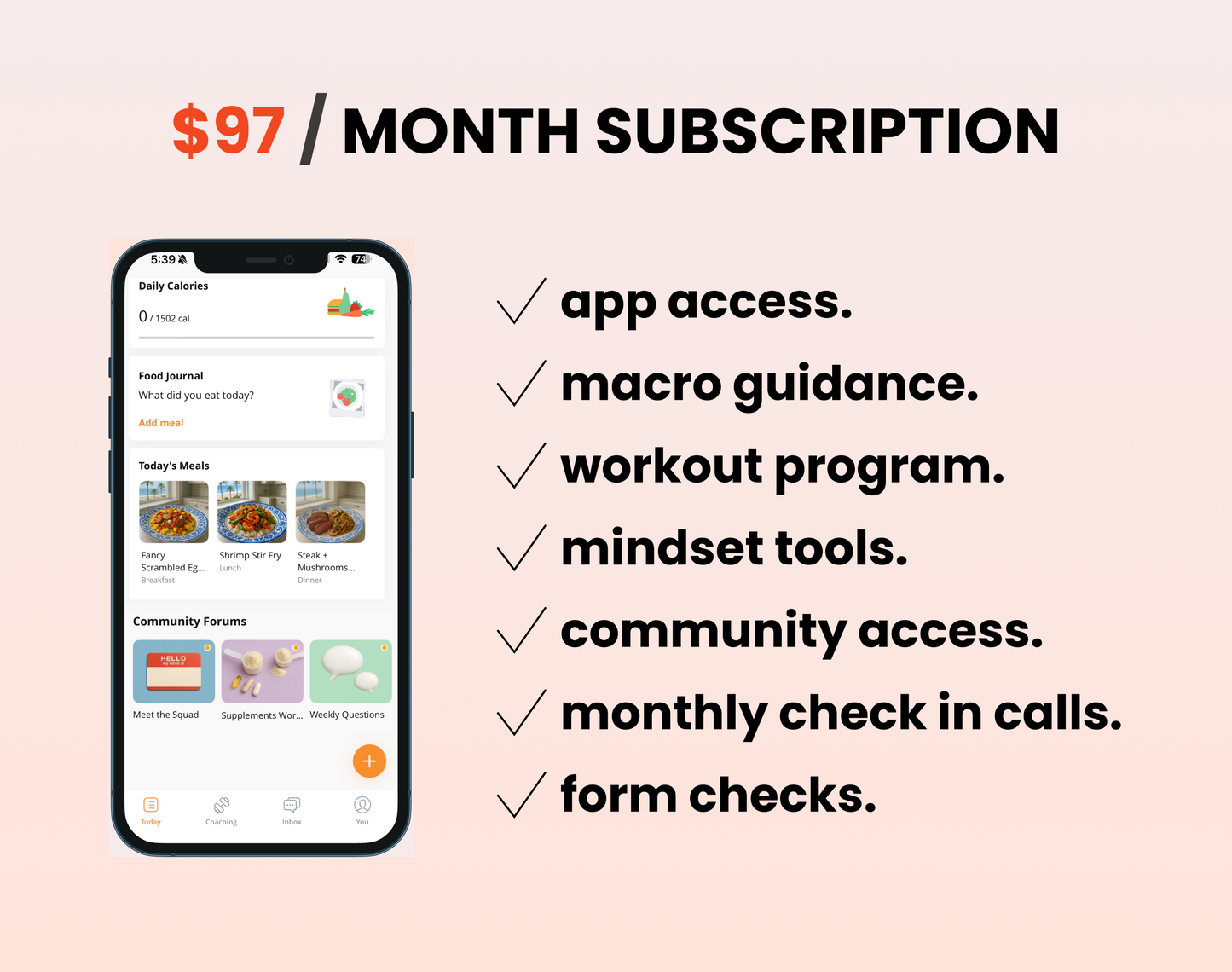 Monthly Coaching Subscription
